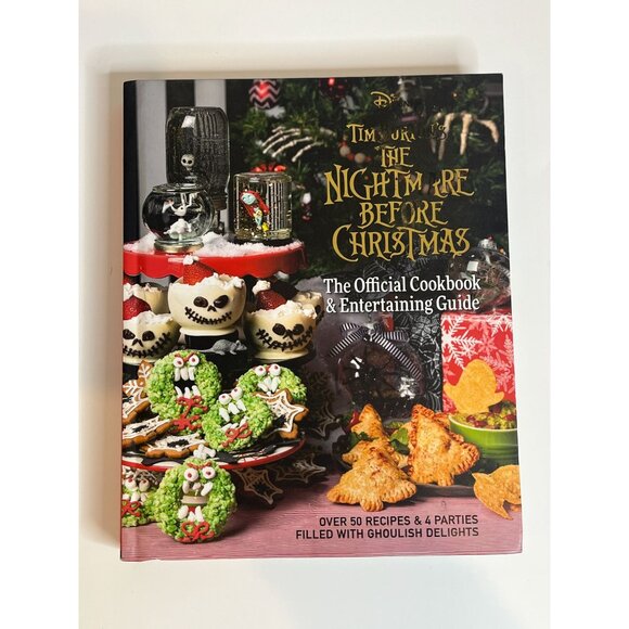 The Nightmare Before Christmas Cookbook Entertaining Guide Book Recipes Holiday - Picture 1 of 11